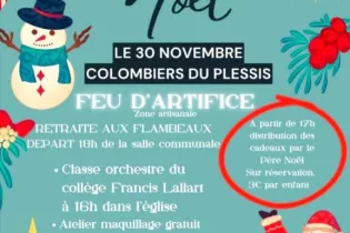 2024 Marché Noël Colombiers du Plessis - Comité des fêtes de Colombiers du Plessis