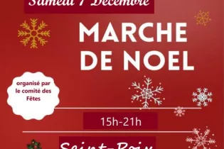 Affiche Marché de Noel 2024 (1) - ©Comité des fêtes St-Poix