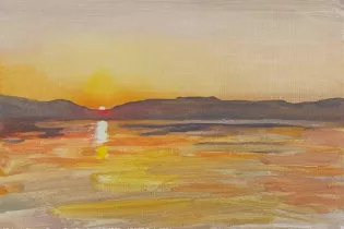 expo michaela - ©Michaela Sanson-Braun, Coucher de soleil, 2022 - ADAGP, Paris 2024